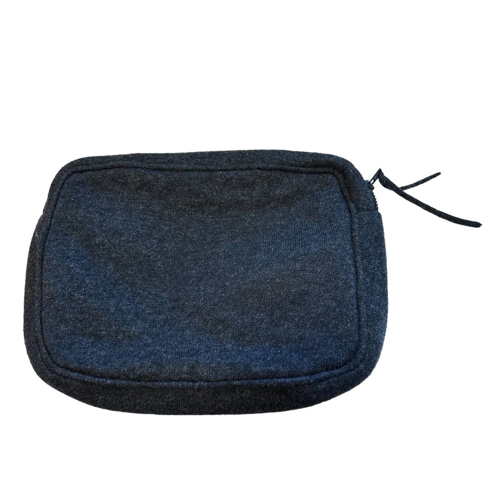 Sofia Cashmere Gray Cashmere Zip Up Small Multi Purpose Bag 7"x10"x2.25"